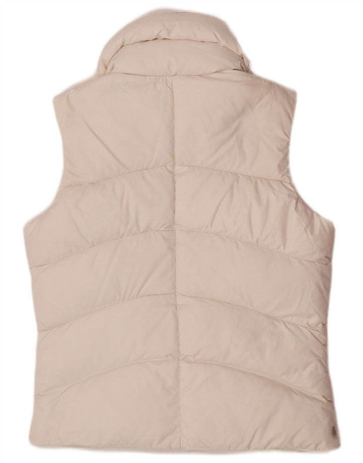 Gilet căptușit cu glugă Nike pentru femei UK 12/14 Poliester alb mediu