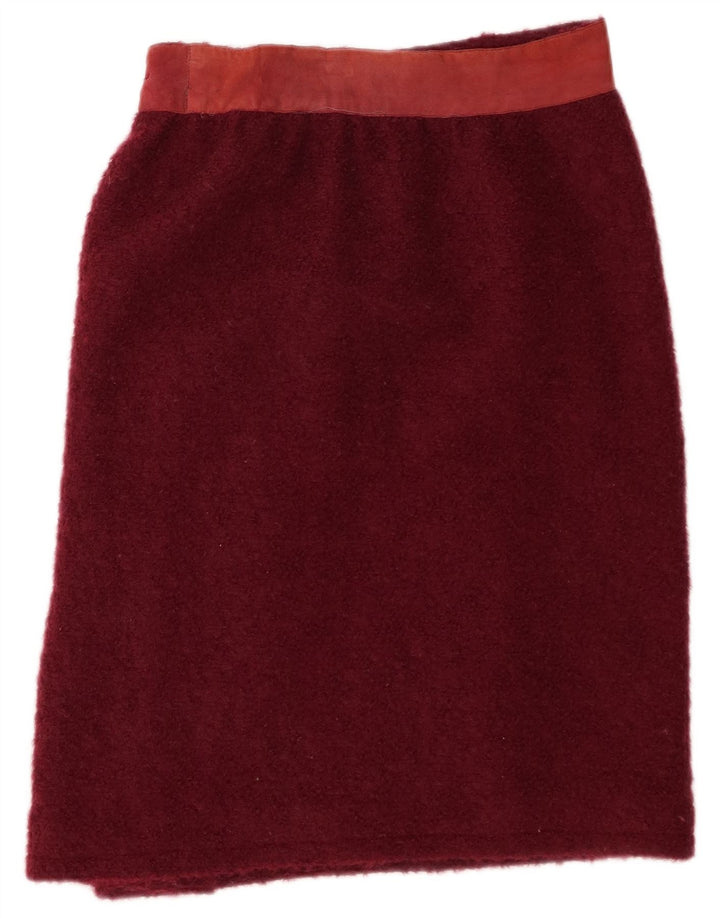 Fusta dreaptă pentru femei Alberta Ferretti W30 Burgundy mediu