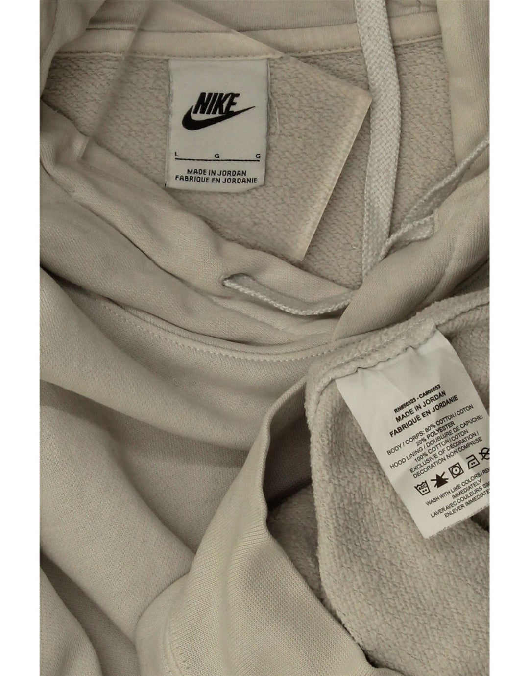 Pulover Nike pentru bărbați, mare, alb, bumbac