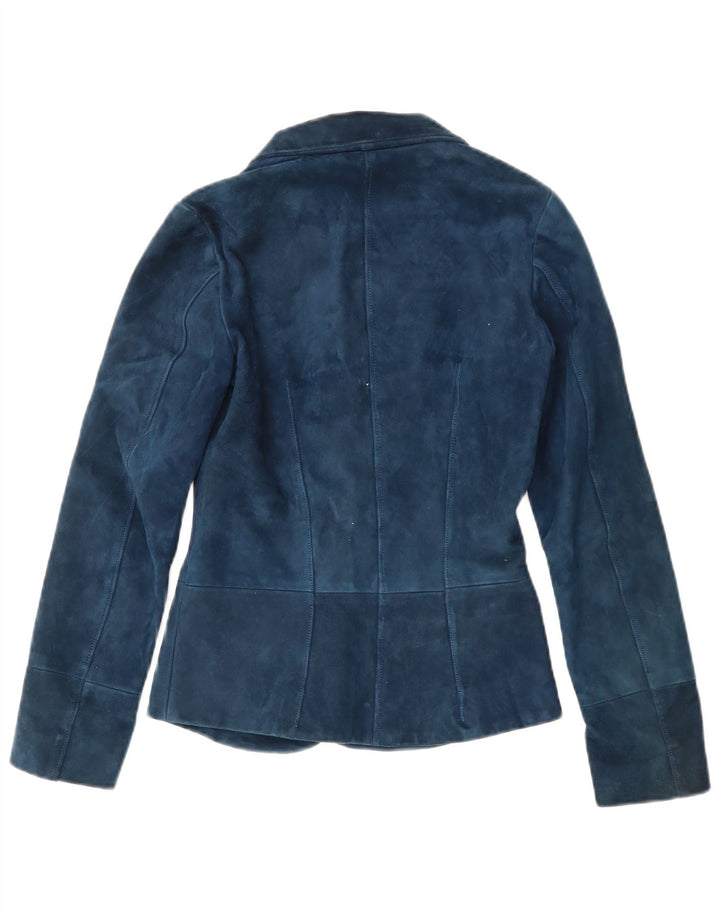 Blazer Vintage pentru femei cu 2 nasturi UK 4 XS bleumarin