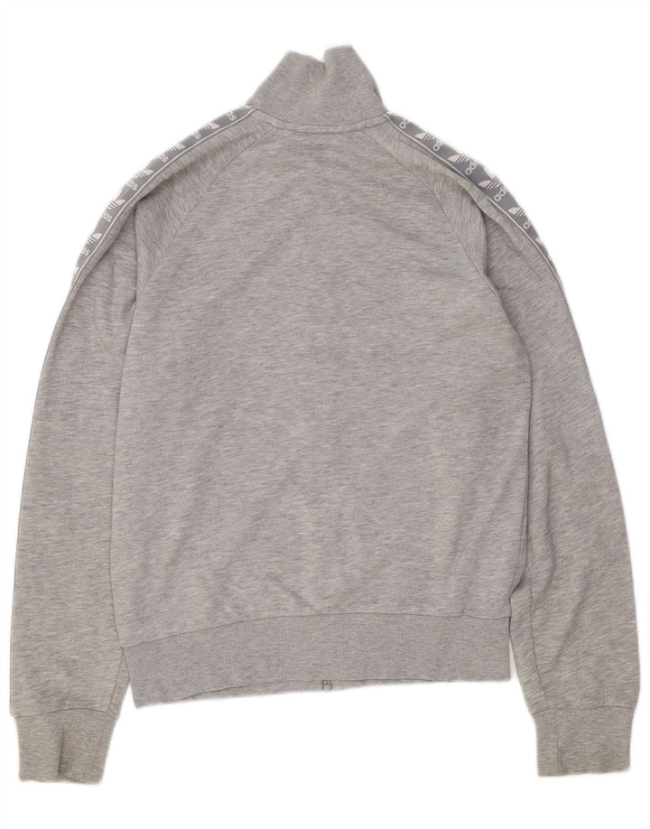 Jachetă de trening supradimensionată pentru femei ADIDAS UK 6 XS bumbac gri