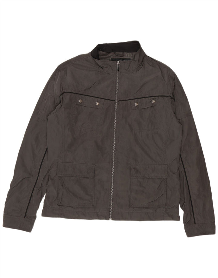 Jachetă grafică pentru bărbați Calvin Klein Jeans UK 38 Medium Gri Poliester