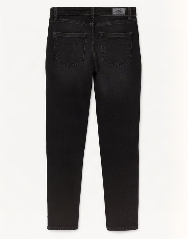 Blugi drepte curvy cu talie mare pentru femei Hollister Mom US 00 2XS W23 L27 gri