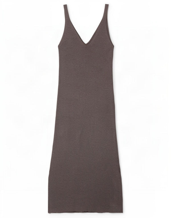 Rochie Maxi fără mâneci pentru femei Zara UK 8 Small Gri Viscose