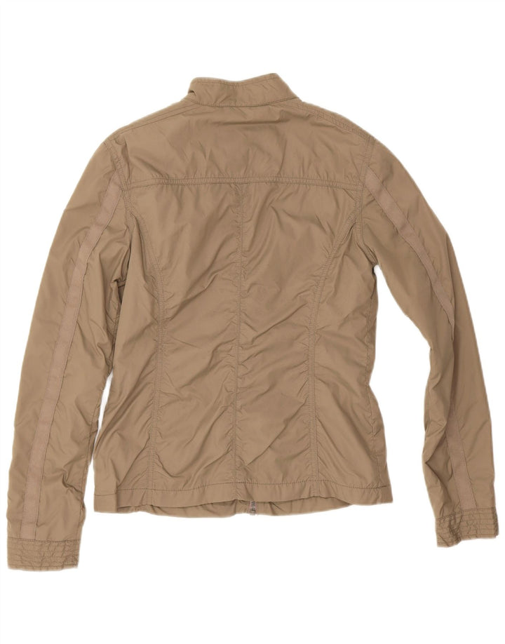 Jachetă de ploaie Tommy Hilfiger pentru femei UK 10 Small Beige Nylon