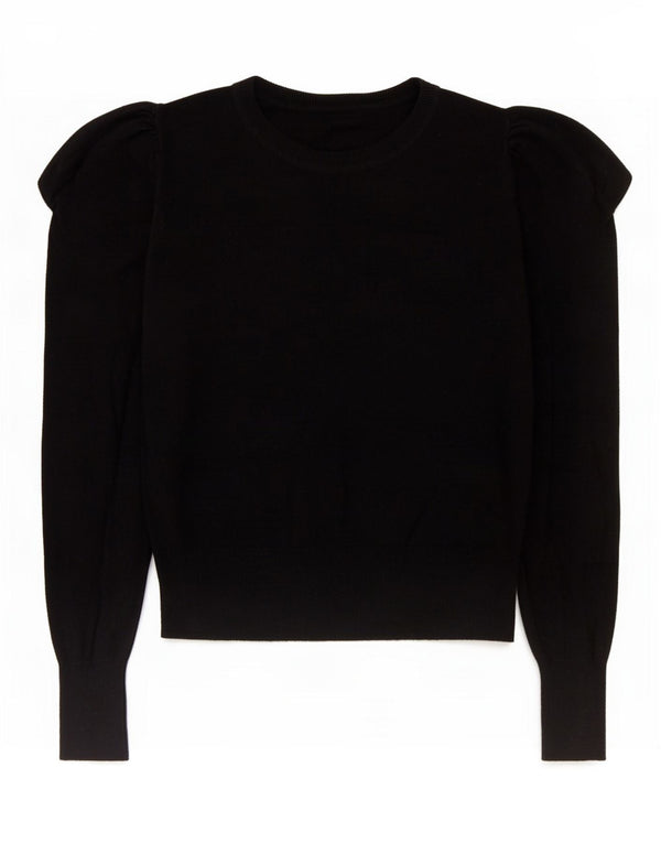 Pulover Oasis pentru femei cu gât de barcă, UK 6 XS, bumbac negru