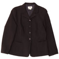 Blazer pentru femei Zara cu 4 nasturi EU 44 XL Poliester negru