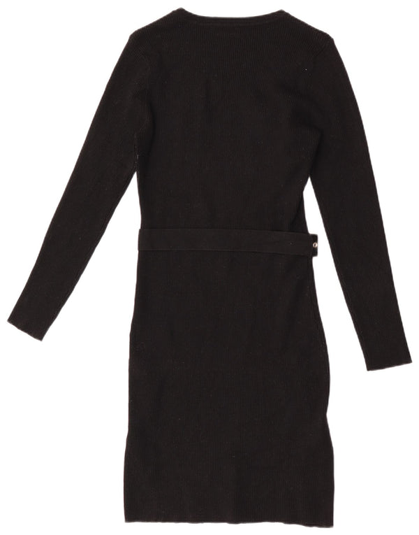 Rochie Jumper Militară Lipsy Femei UK 10 Poliamidă Neagră Mic