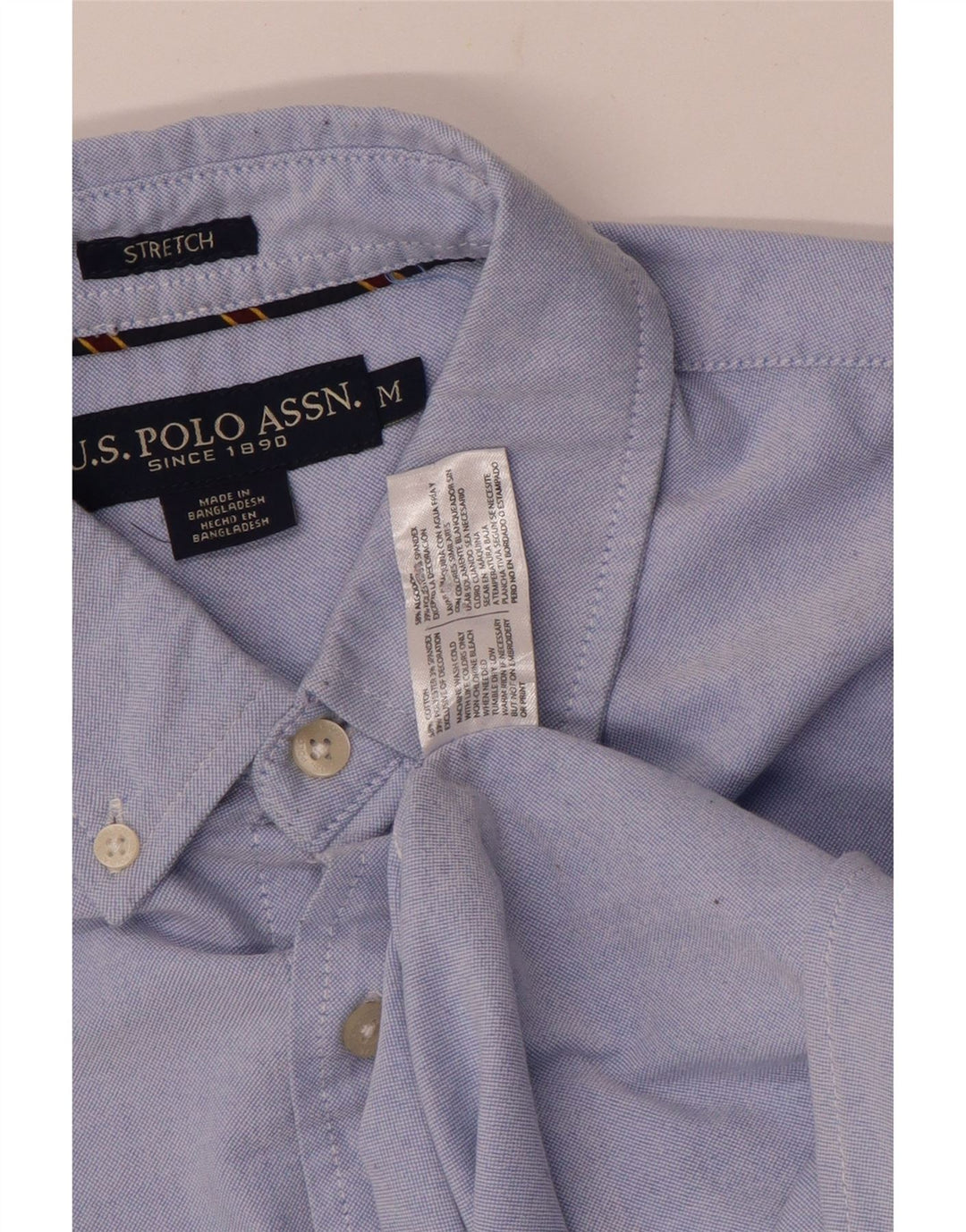 U.S. Polo Assn. Cămașă pentru bărbați, bumbac albastru mediu