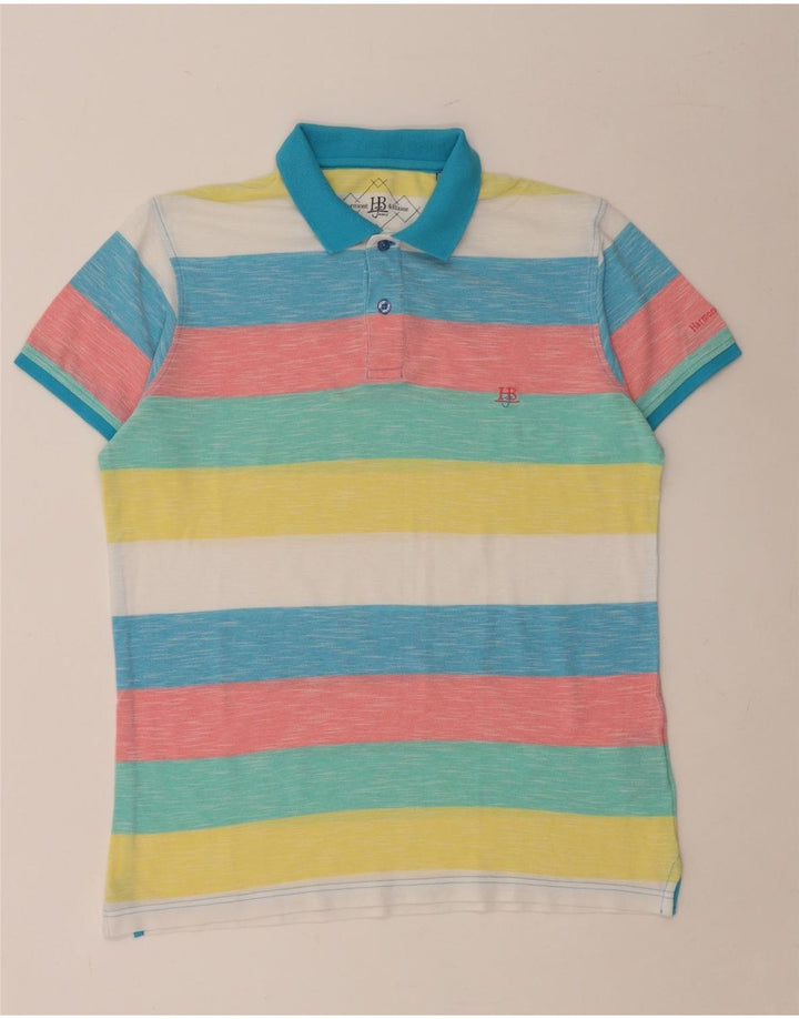 Tricou polo pentru bărbați HARMONT & BLAINE, bumbac cu dungi multicolore