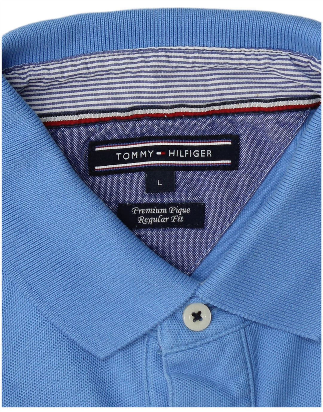 Cămașă polo TOMMY HILFIGER pentru bărbați, cu formă regulată, mare, albastru