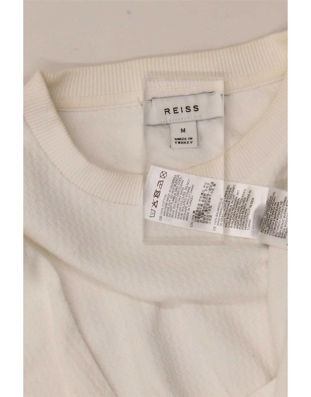 Reiss Tricou Bărbați Top Medium Alb Bumbac