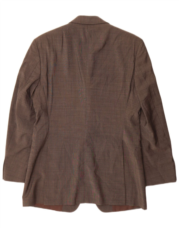 Blazer pentru bărbați Hugo Boss, cu 3 nasturi, EU 46, lână virgină, gri mică