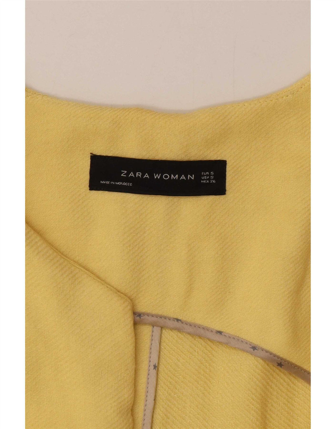 Pardesiu deschis pentru femei Zara UK 10 mic, galben, viscoză