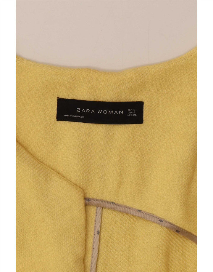 Pardesiu deschis pentru femei Zara UK 10 mic, galben, viscoză