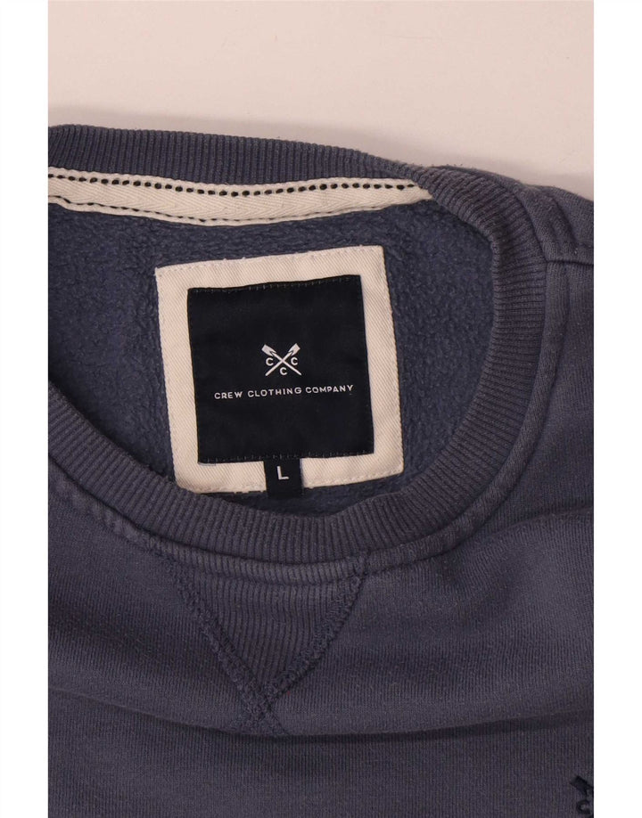 Crew Clothing Hanorac pentru bărbați Pulover mare Bumbac albastru
