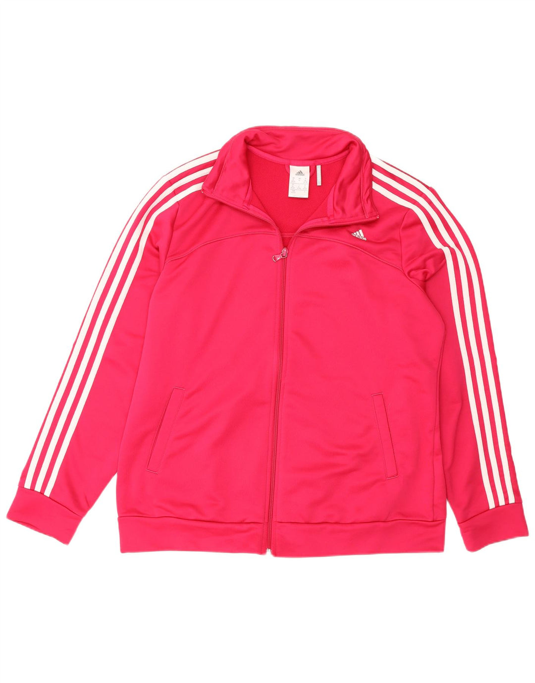 Jachetă de top pentru trening Climalite pentru femei Adidas UK 20/22 XL, poliester roz