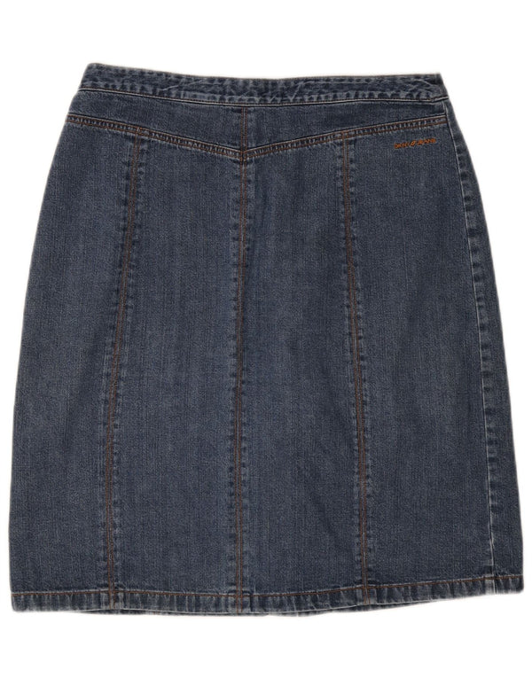 Fusta de blugi cu talie înaltă pentru femei Dkny US 10 Large W30 Bumbac albastru