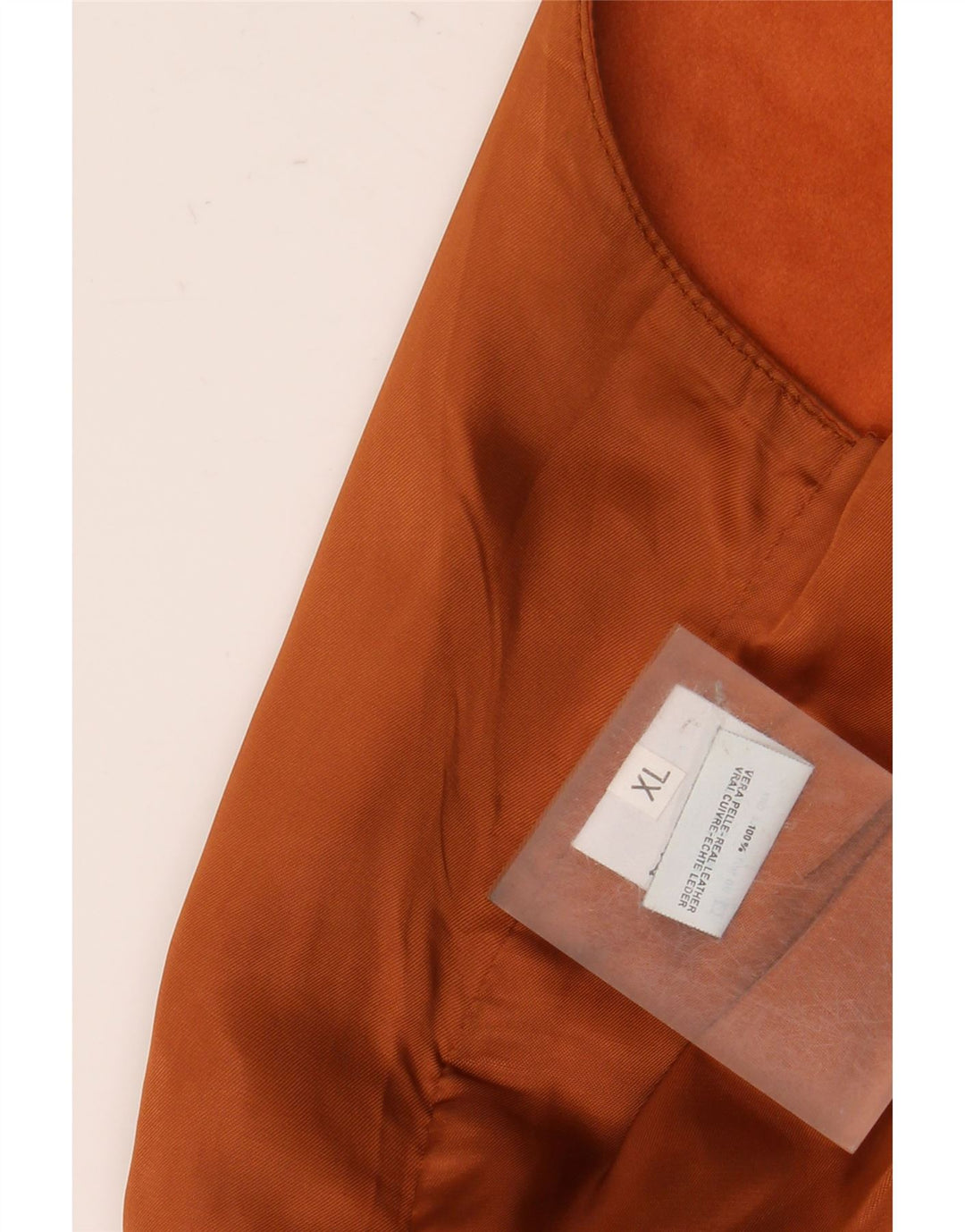 Vestă din piele vintage pentru bărbați XL din piele maro