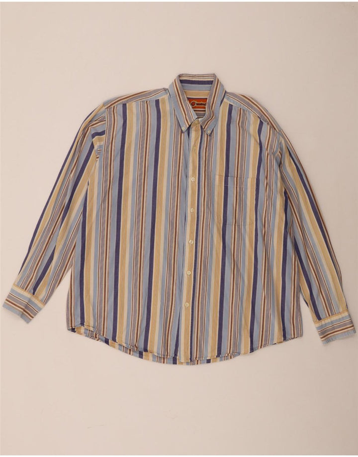 Cămașă Vintage pentru bărbați XL Multicolore în dungi
