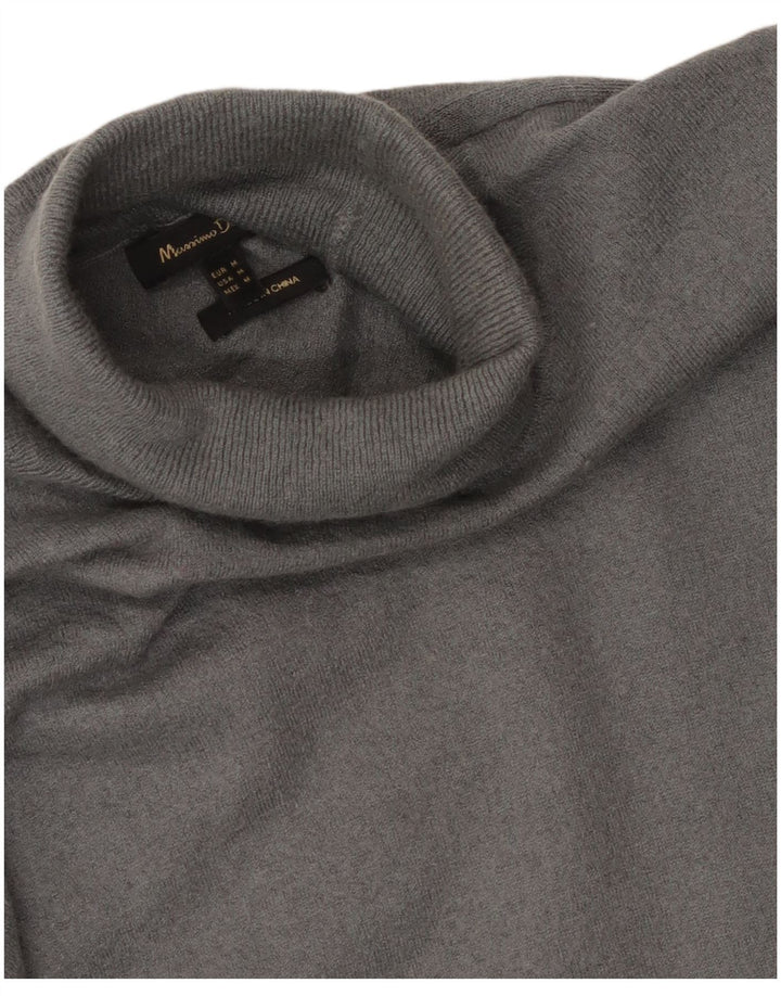 Pulover pentru femei Massimo Dutti cu gât rulat, UK 12, gri mediu