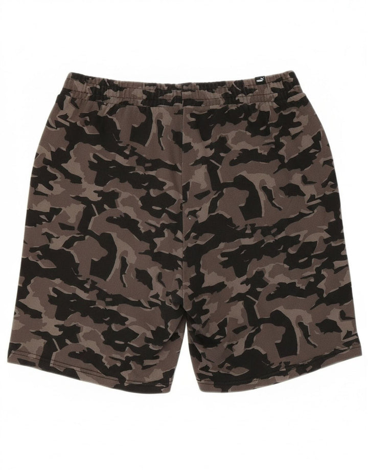 Pantaloni scurți sport Puma pentru bărbați, bumbac, camuflaj, gri mari