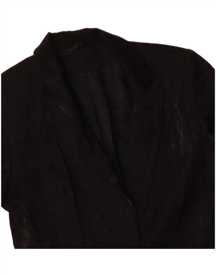 Palton RICHARDS pentru femei UK 10 mic, negru, viscoză florală