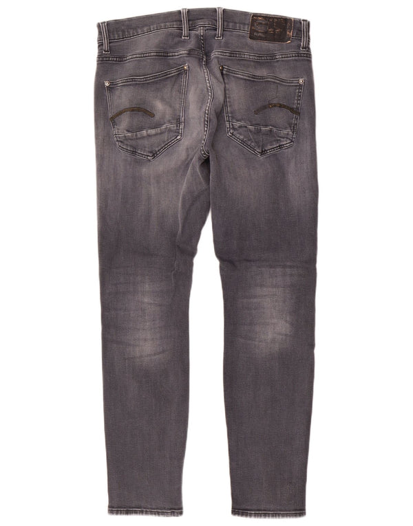 Blugi skinny G-Star Revend pentru bărbați W32 L29 bumbac gri