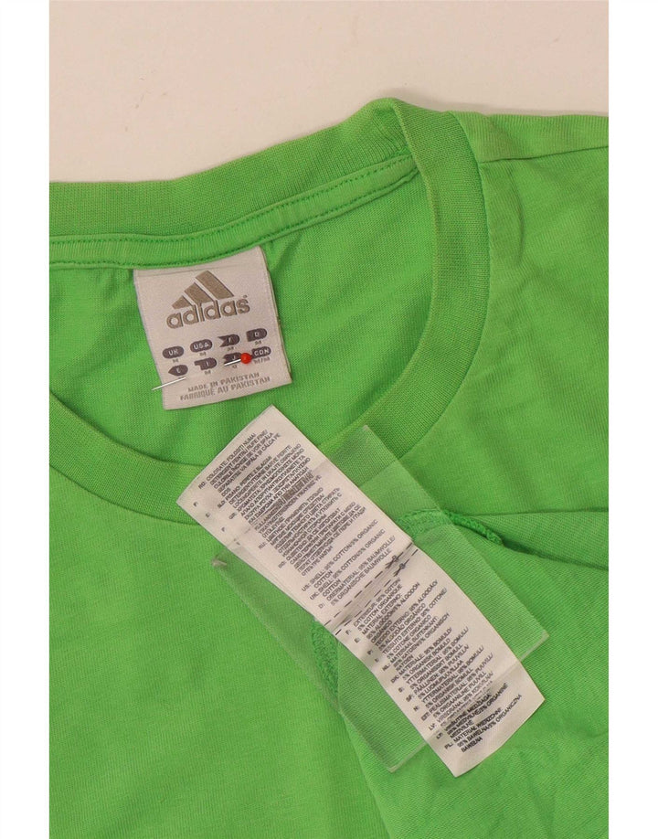 Vestă grafică Adidas pentru bărbați, bumbac verde mediu