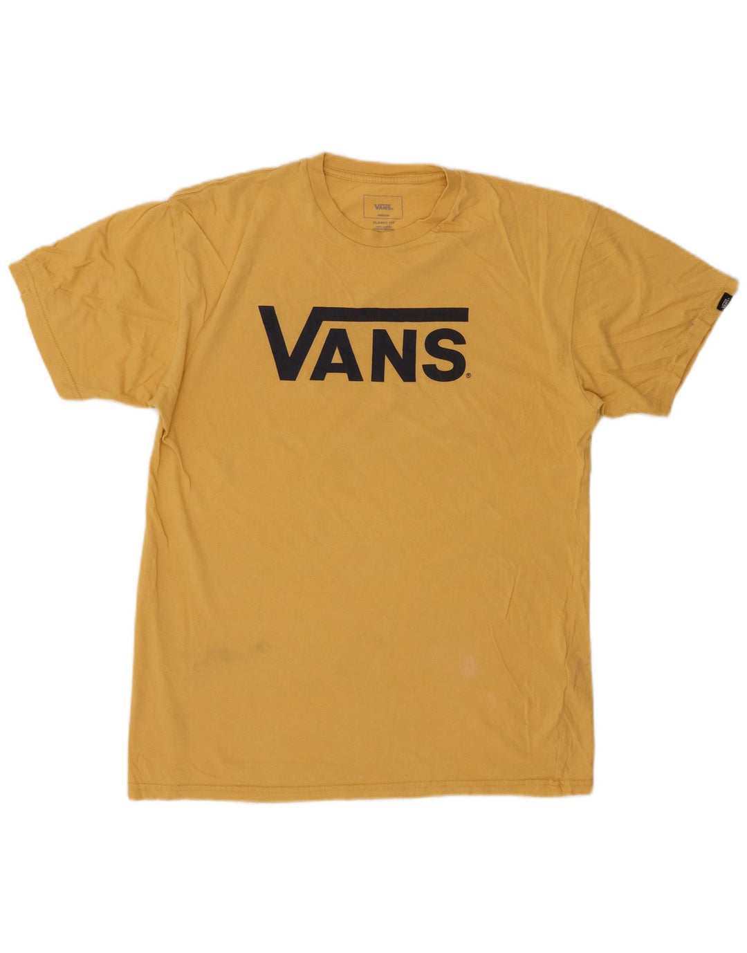 Tricou grafic pentru bărbați VANS Classic Fit Top Bumbac galben mediu