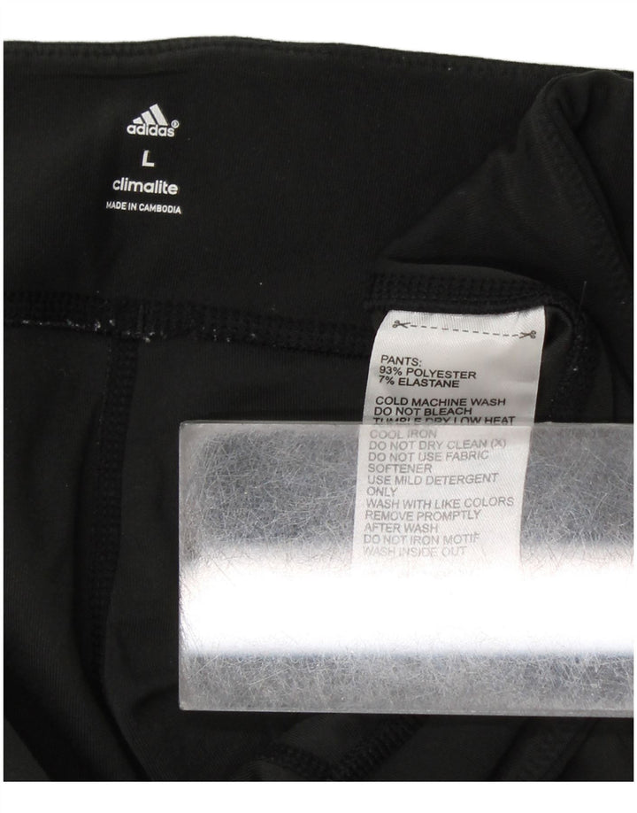 Leggings Climalite ADIDAS pentru femei UK 14 Poliester negru mare