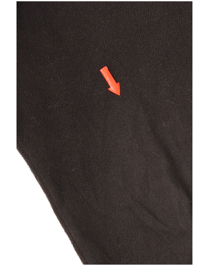 Pulover pentru bărbați The North Face, cu fermoar și gât, poliester mare, negru