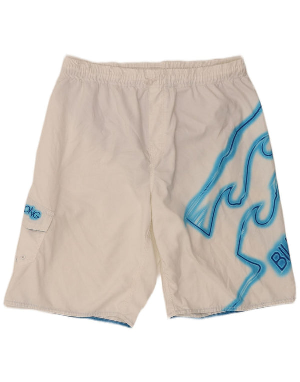 Pantaloni scurți de înot grafic pentru bărbați Billabong 2XL poliester alb
