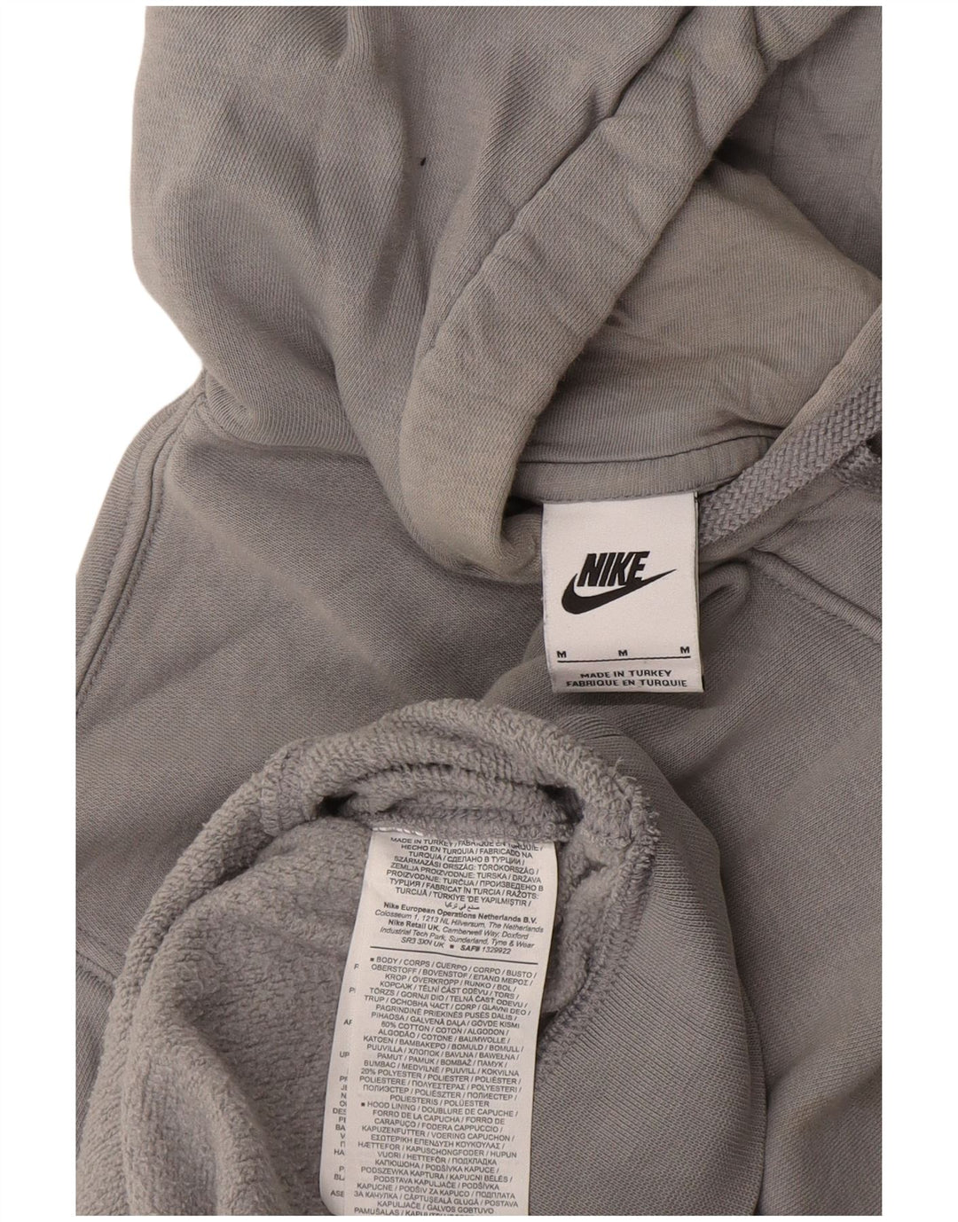 Pulover Nike pentru bărbați, bumbac, gri mediu