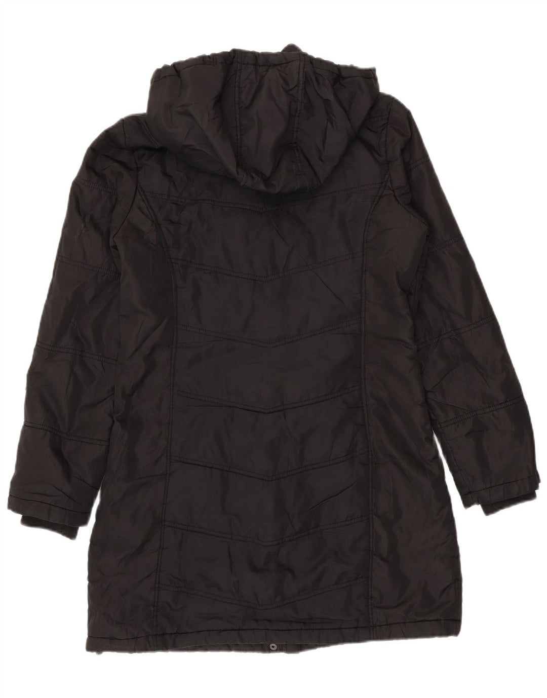 Palton căptușit cu glugă pentru femei Kappa UK 14 Medium Black