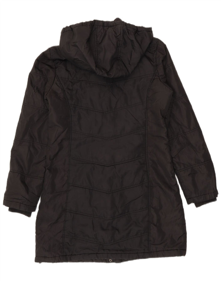 Palton căptușit cu glugă pentru femei Kappa UK 14 Medium Black