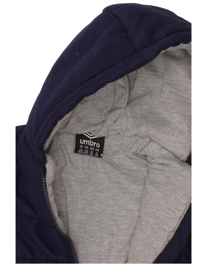 Salopetă căptușită cu glugă UMBRO pentru bebeluși 3-6 luni Poliester bleumarin