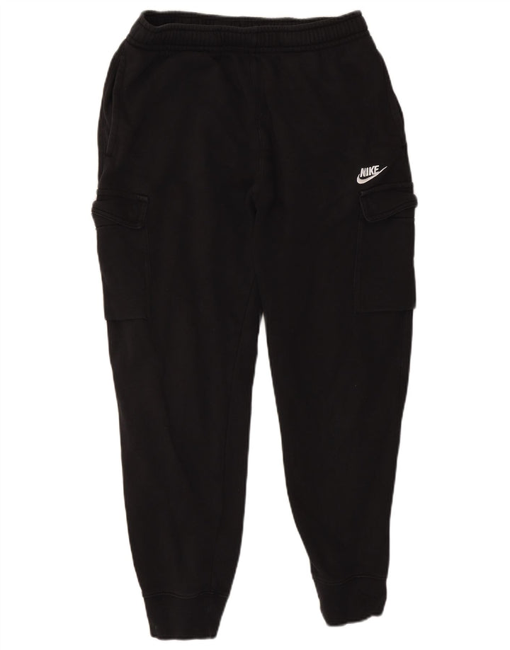 Pantaloni de trening Nike pentru bărbați Cargo Pantaloni de jogging, bumbac mediu negru