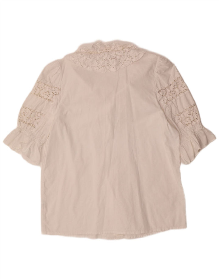 Bluză cămașă pentru femei ALPHORN IT 40 Medium White