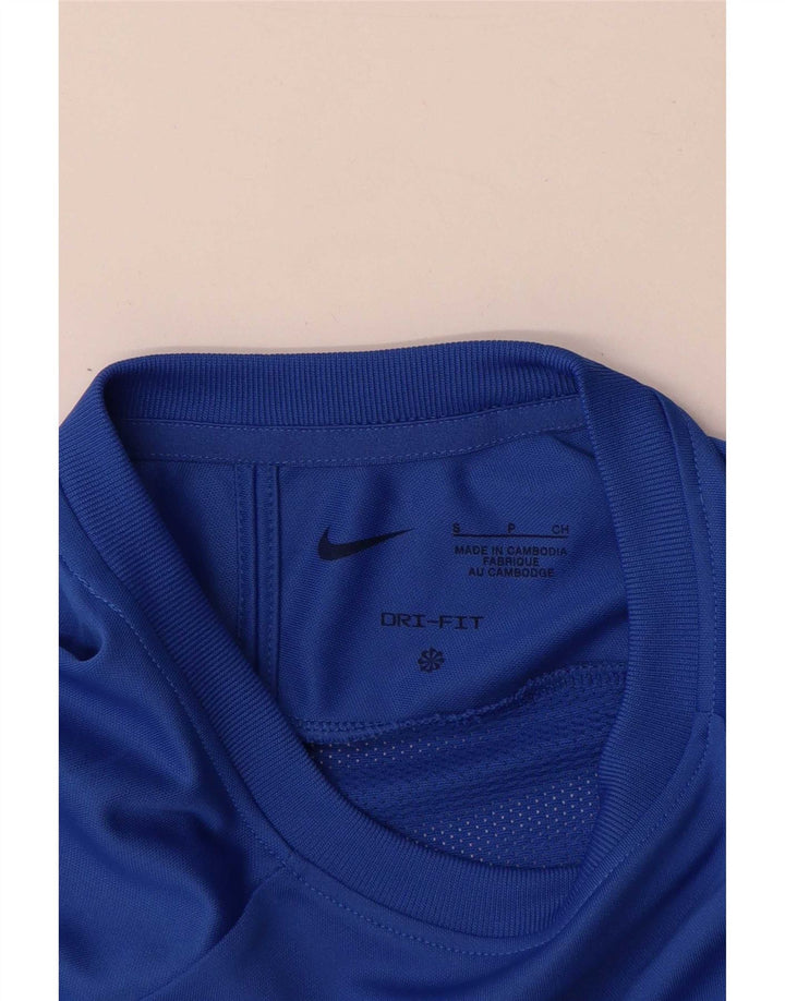 Tricou pentru bărbați Nike Dri Fit Top mic albastru Colorblock