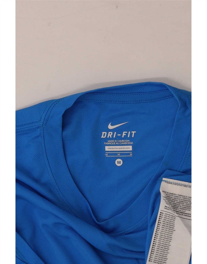 Tricou grafic Nike Dri Fit pentru bărbați Top Medium Blue Poliester