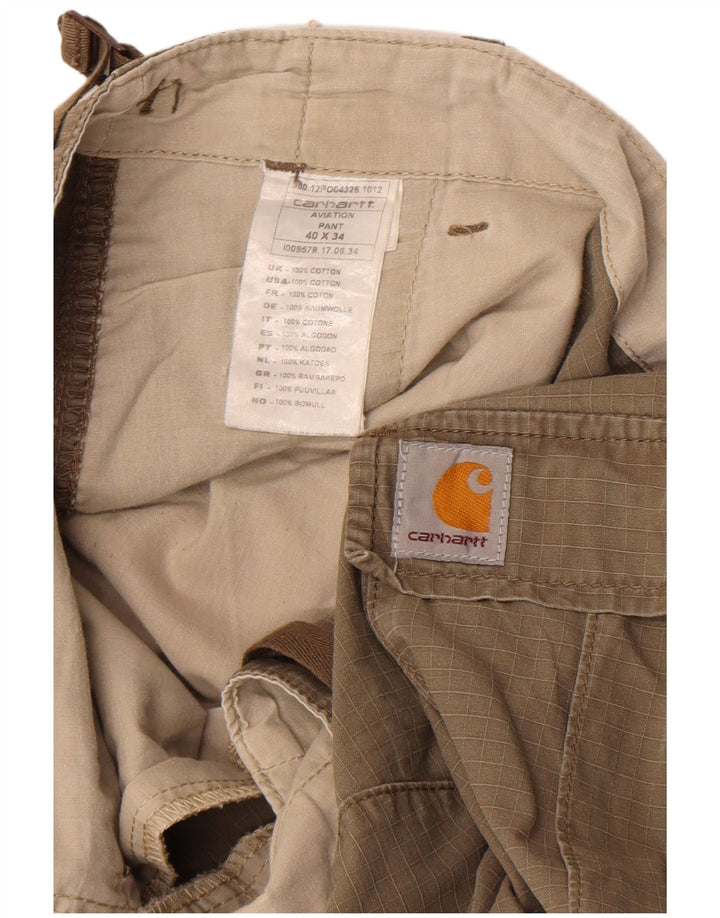 Pantaloni cargo pentru bărbați Carhartt W40 L34 bumbac kaki