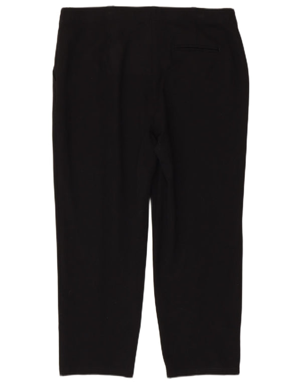 Pantaloni tăiați drepti pentru femei Marks & Spencer UK 16 Large W34 L24 Black