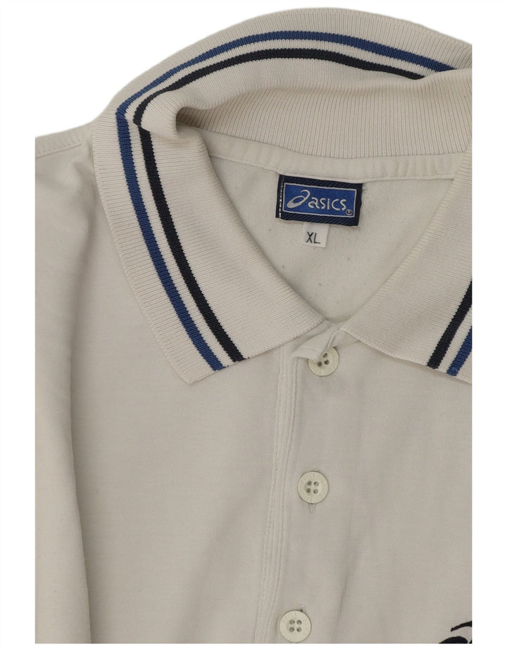 Tricou polo pentru bărbați Asics XL alb