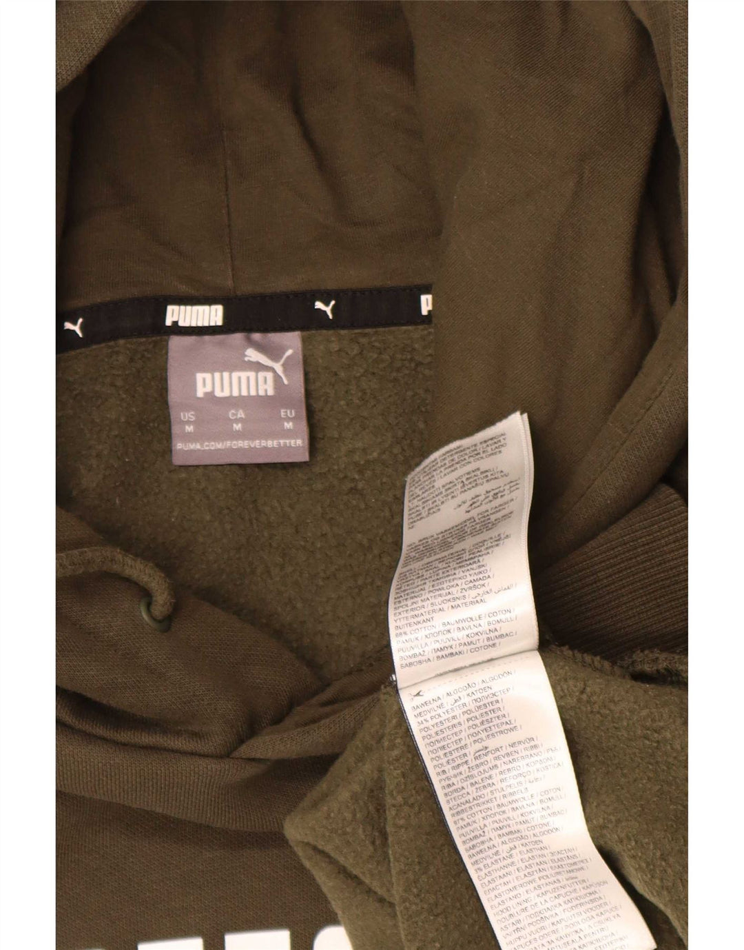 Pulover pentru bărbați Puma Graphic Hoodie, bumbac mediu kaki