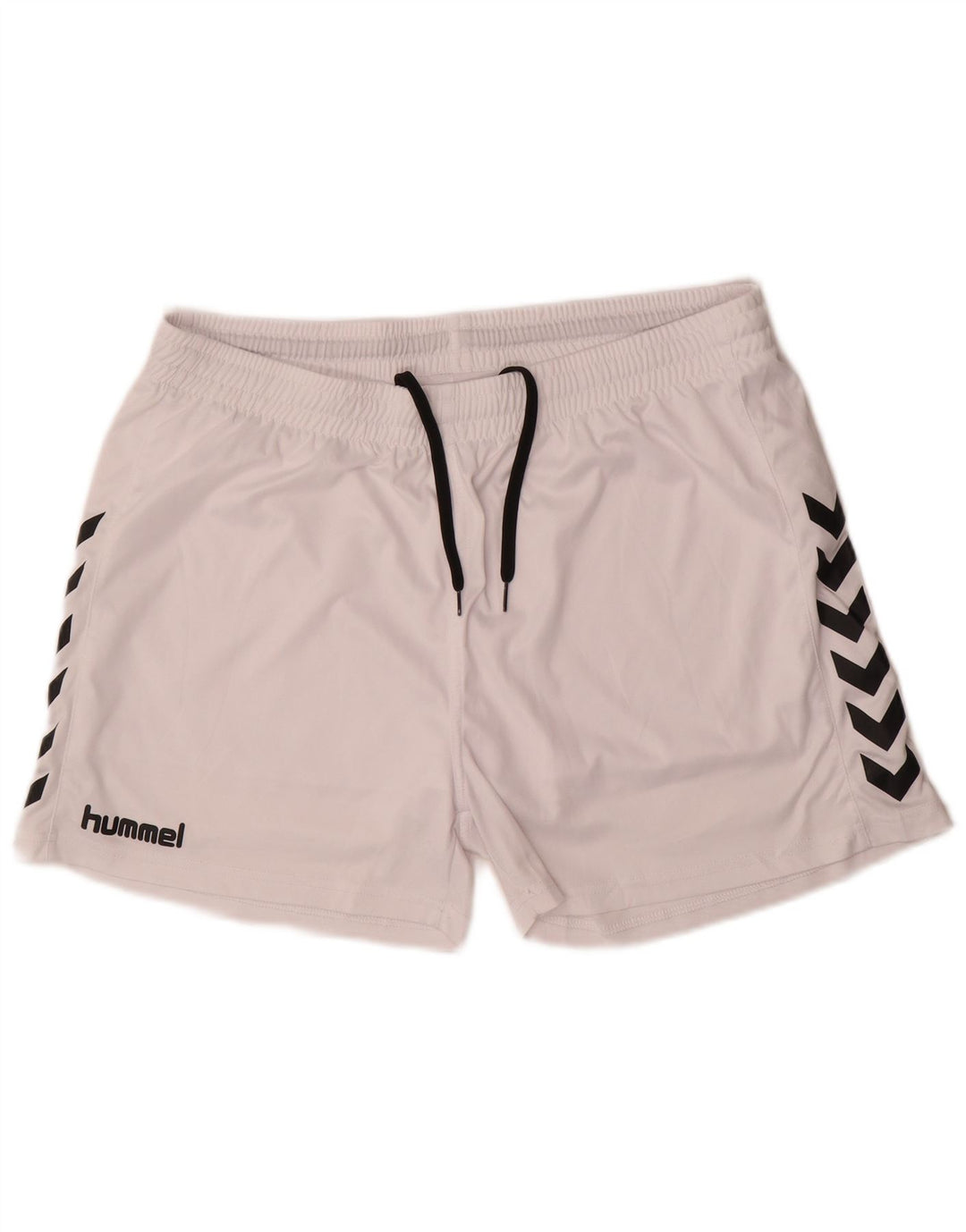 Pantaloni scurți sport grafic pentru bărbați Hummel, mari, alb, din poliester