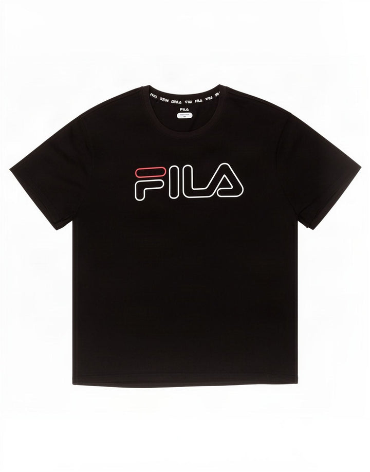 Tricou cu grafică pentru bărbați Fila Top 2XL poliester negru