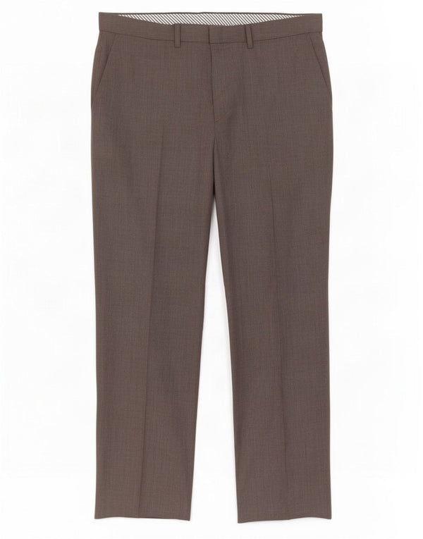 Marks & Spencer Pantaloni drepți pentru bărbați L36 L31 Lână maro