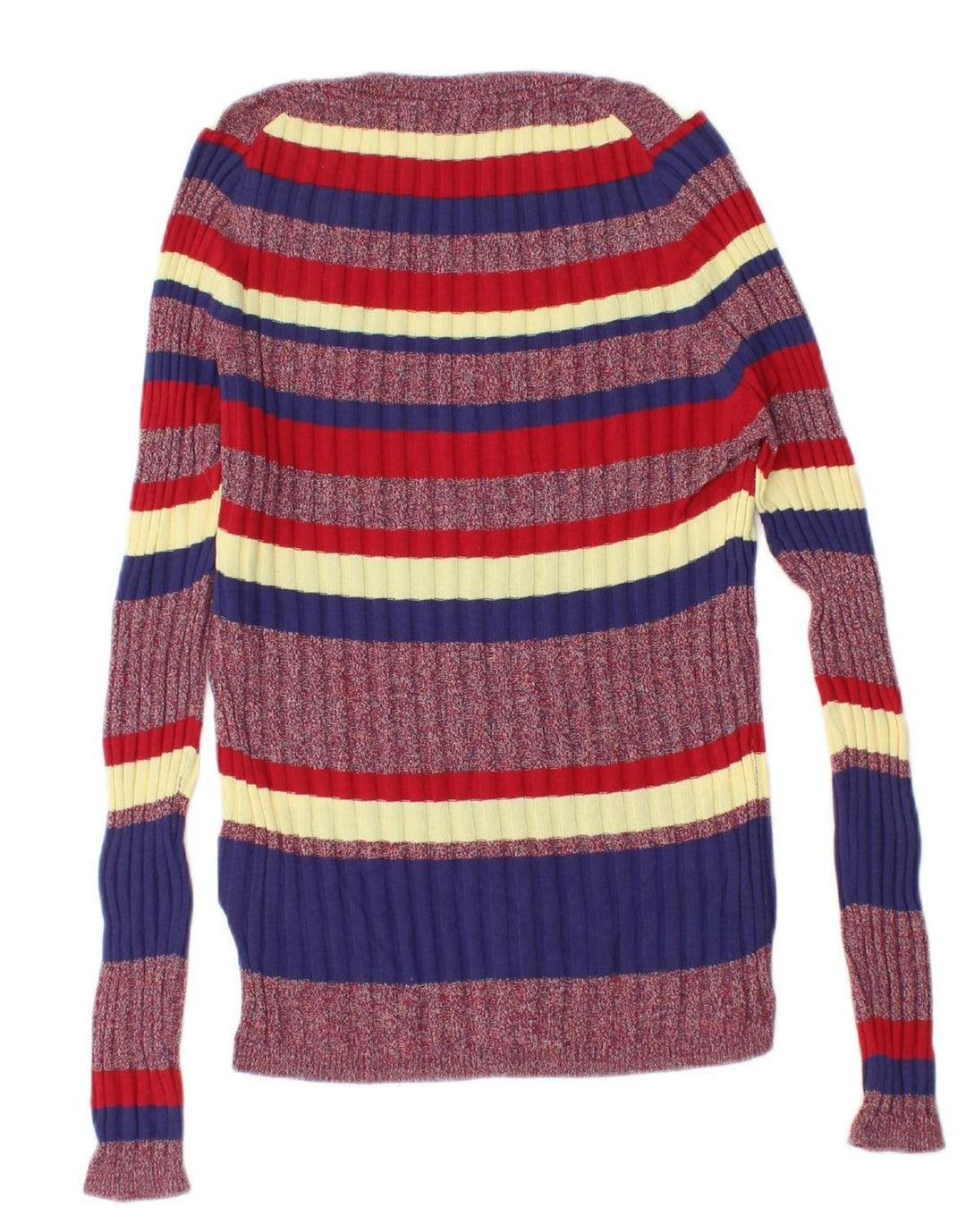 PEPE JEANS Womens Boat Neck Jumper Sweater UK 8 Small Multicoloured