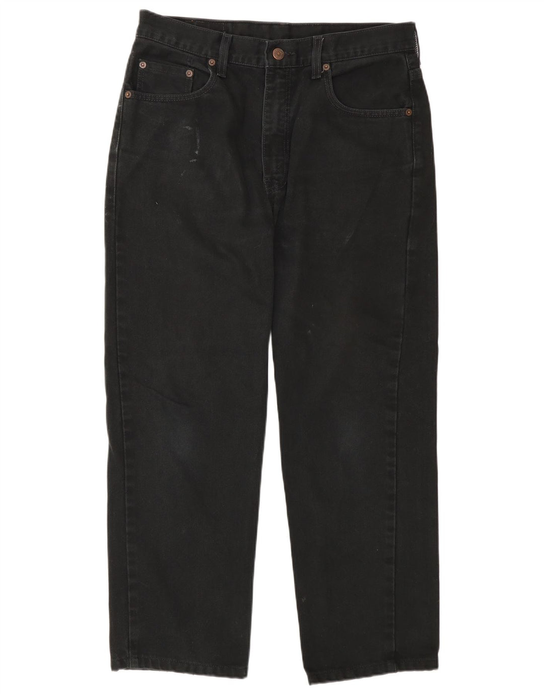 Blugi tăiați pentru bărbați Levi's 504 W33 L26 bumbac negru